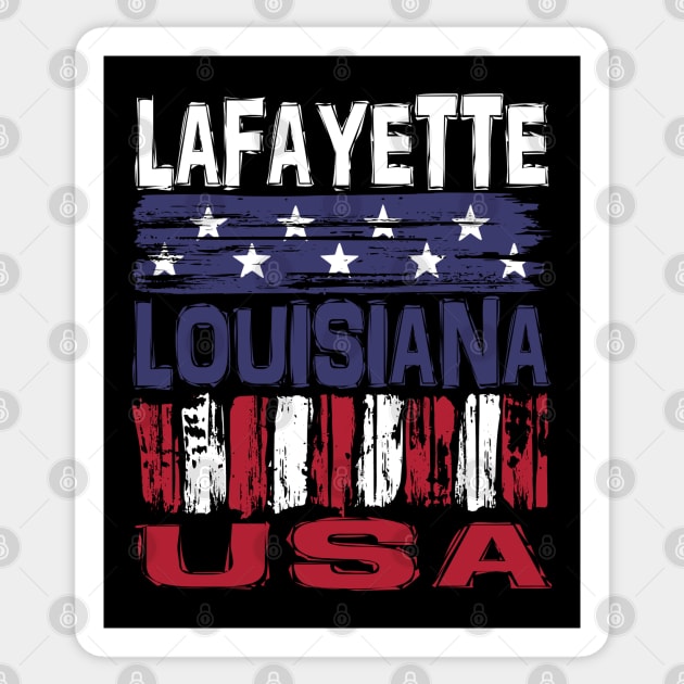 Lafayette Louisiana USA T-Shirt Sticker by Nerd_art